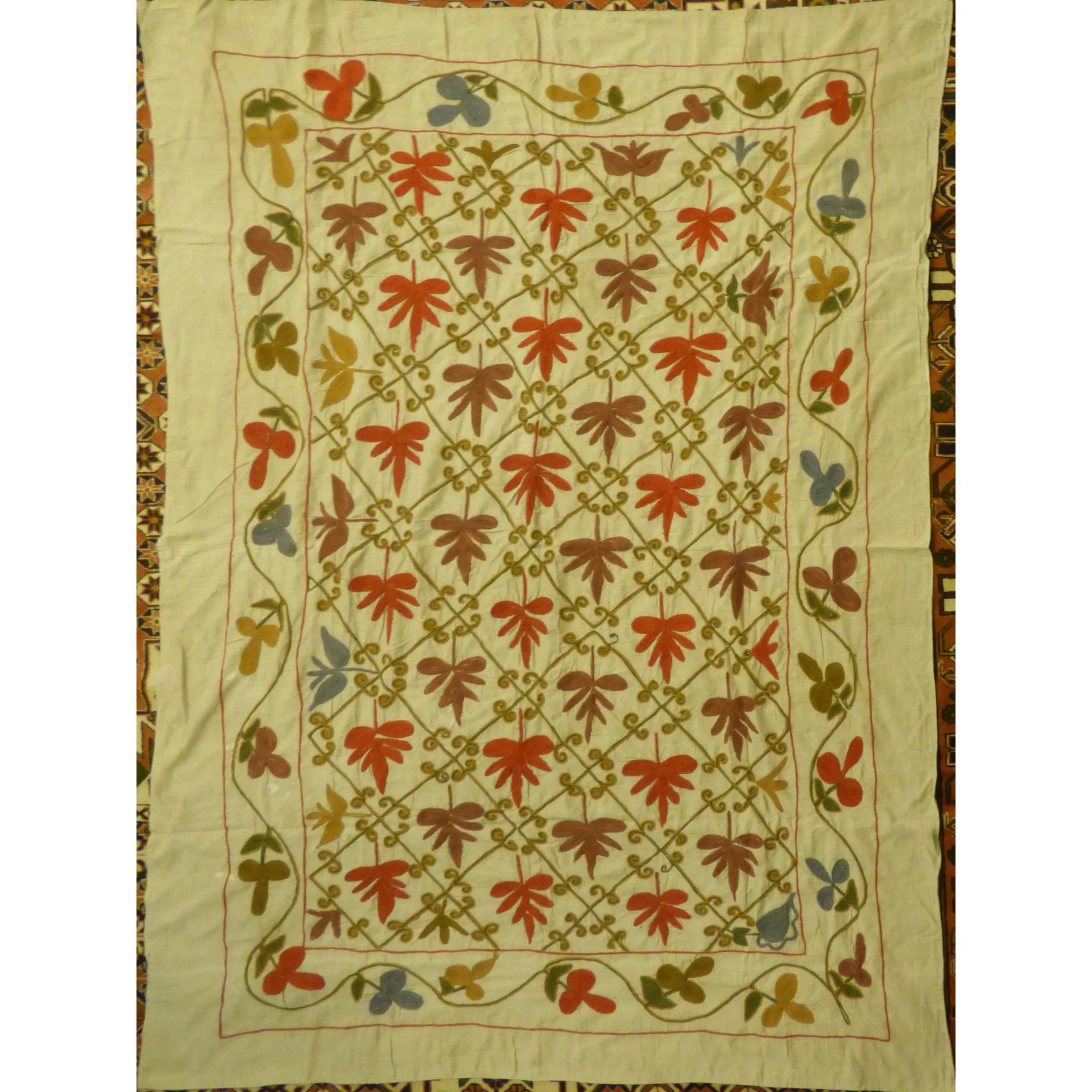 Fine Art Handmade Afghanistan Cotton Ready To Hang For Home Wall Art Decoration 72" X 51" Panwd0004